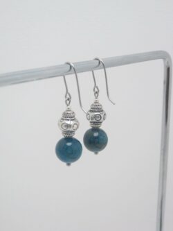 Boucles d’oreilles minérales Boules Apatite