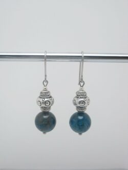 Boucles d’oreilles minérales Boules Apatite