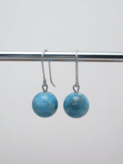 Boucles d’oreilles minérales Apatite