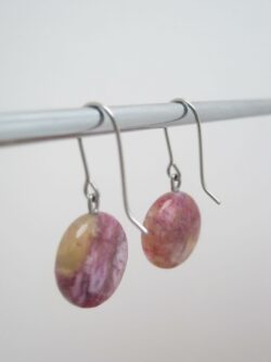 Boucles d’oreilles minérales Sugilite