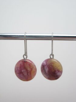 Boucles d’oreilles minérales Sugilite