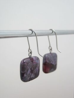 Boucles d’oreilles Purpurite