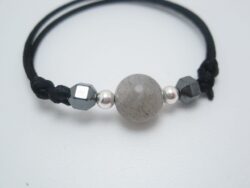 Bracelet Labradorite Hématite argent 925