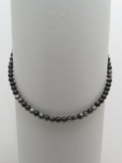 Collier Obsidienne Dorée