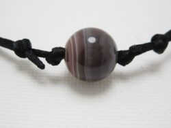 Pendentif Boule Agate Botswana