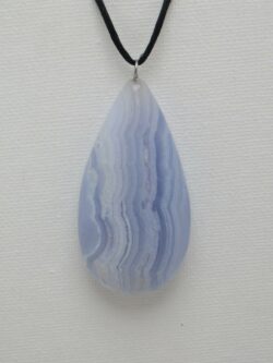 Pendentif Calcédoine Bleu