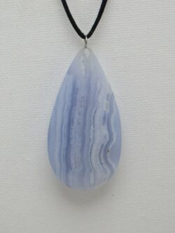 Pendentif Calcédoine Bleu