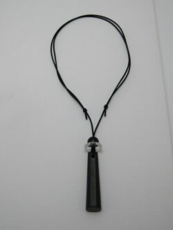 Pendentif Shungite Cristal de roche Obsidienne