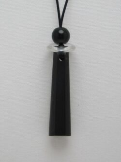 Pendentif Shungite Cristal de roche Obsidienne œil céleste