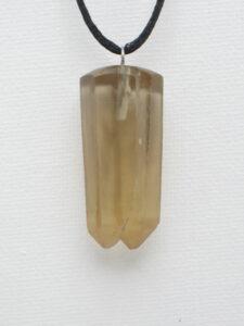 Pendentif Pointe de Citrine brute naturelle