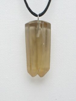 Pendentif Pointe de Citrine brute naturelle