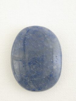 Minéral Galet plat Quartz Bleu Dumortiérite