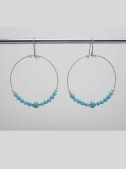 Boucles d’oreilles Turquoise et Argent 925