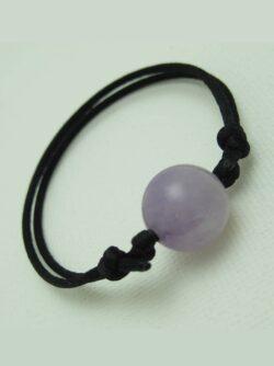 Bracelet Boule Améthyste Lavande