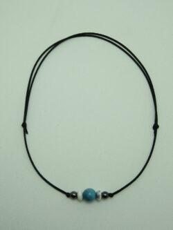 Collier Hématite Howlite Apatite