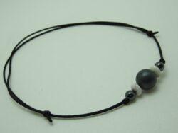 Collier Hématite Howlite