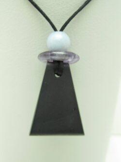 Pendentif Minéral Shungite Améthyste Angélite