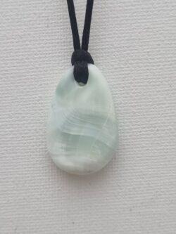 Pendentif Aragonite Bleu